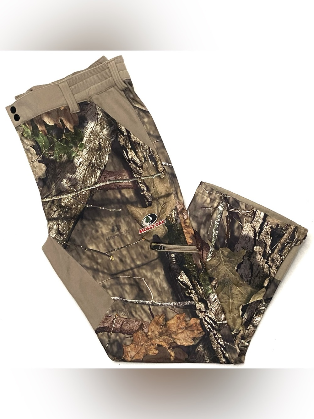Mossy Oak Scent Factor Men’s Fleece Lined Camo Hunting Pants Stretch Waist XXL